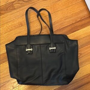 Black Coach Leather Tote Bag